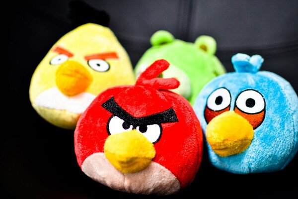 Juguetes de dibujos animados de Angry Birds