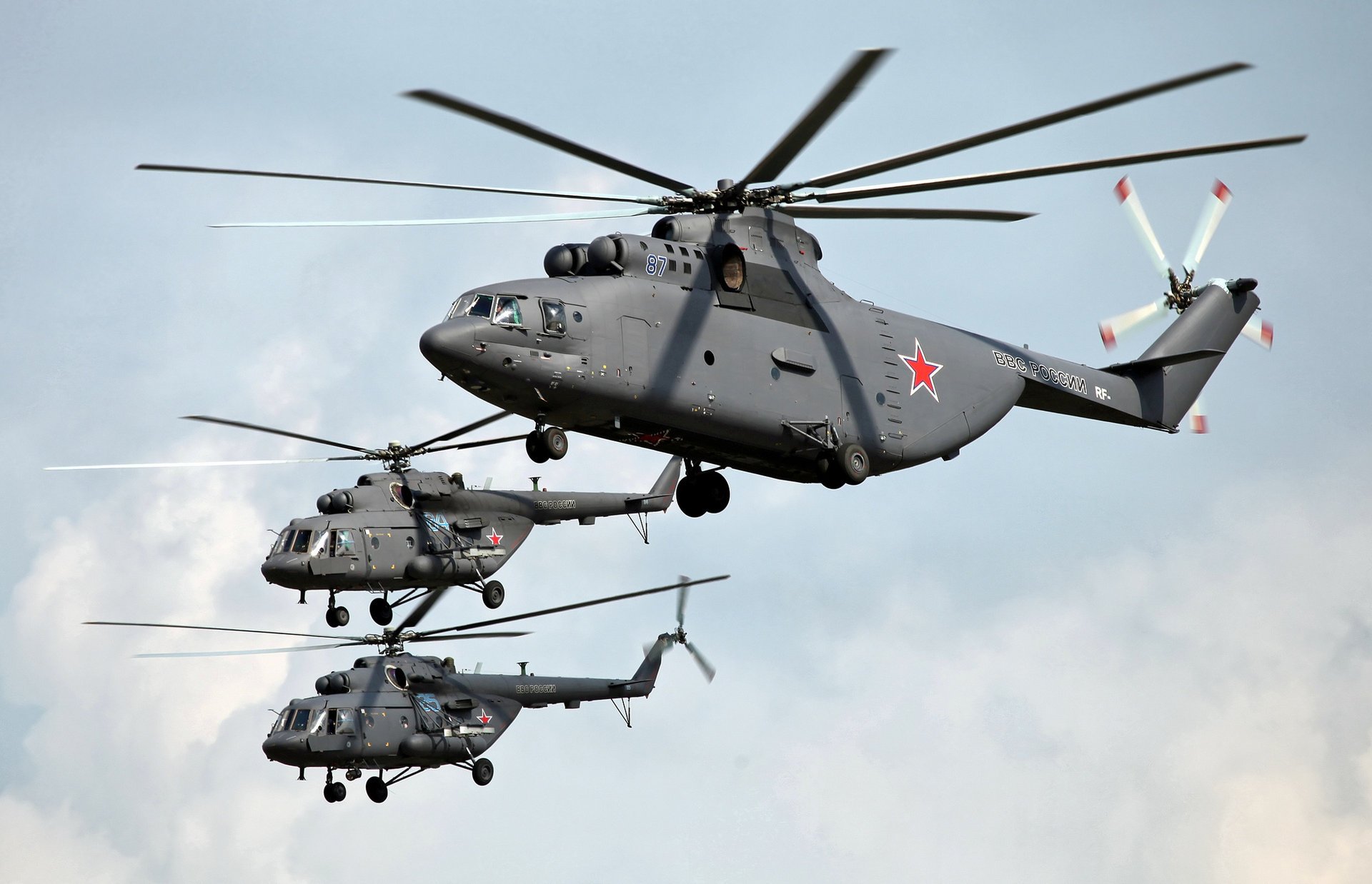 mi-26 lot niebo helikoptery łopaty