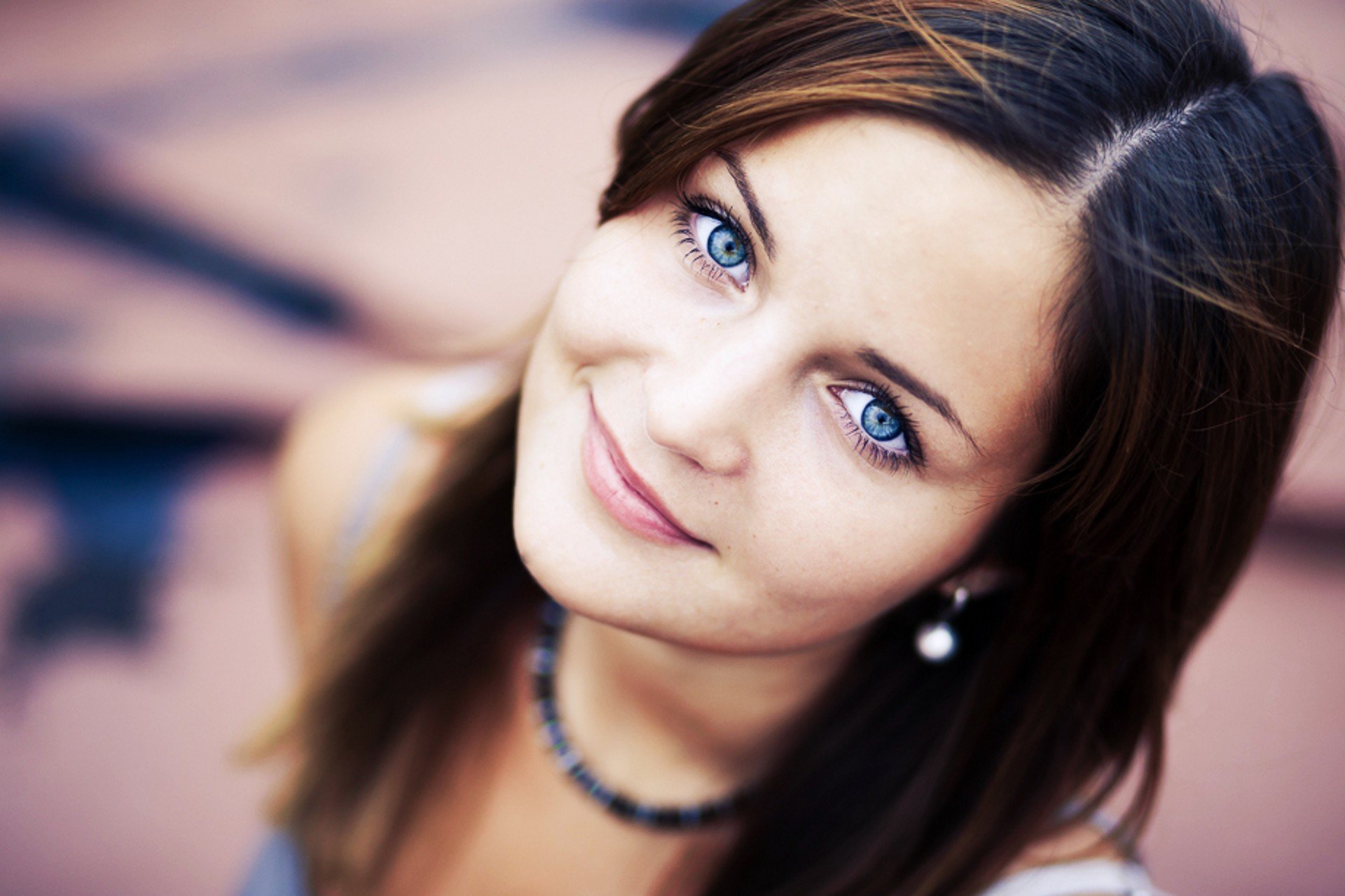 alina girl blue eyes smile