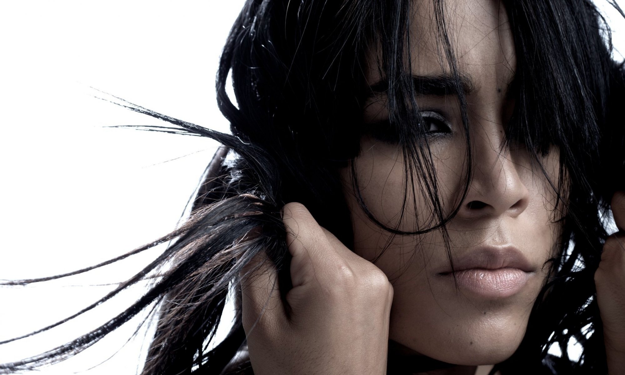 loreen ragazza labbra capelli cantante