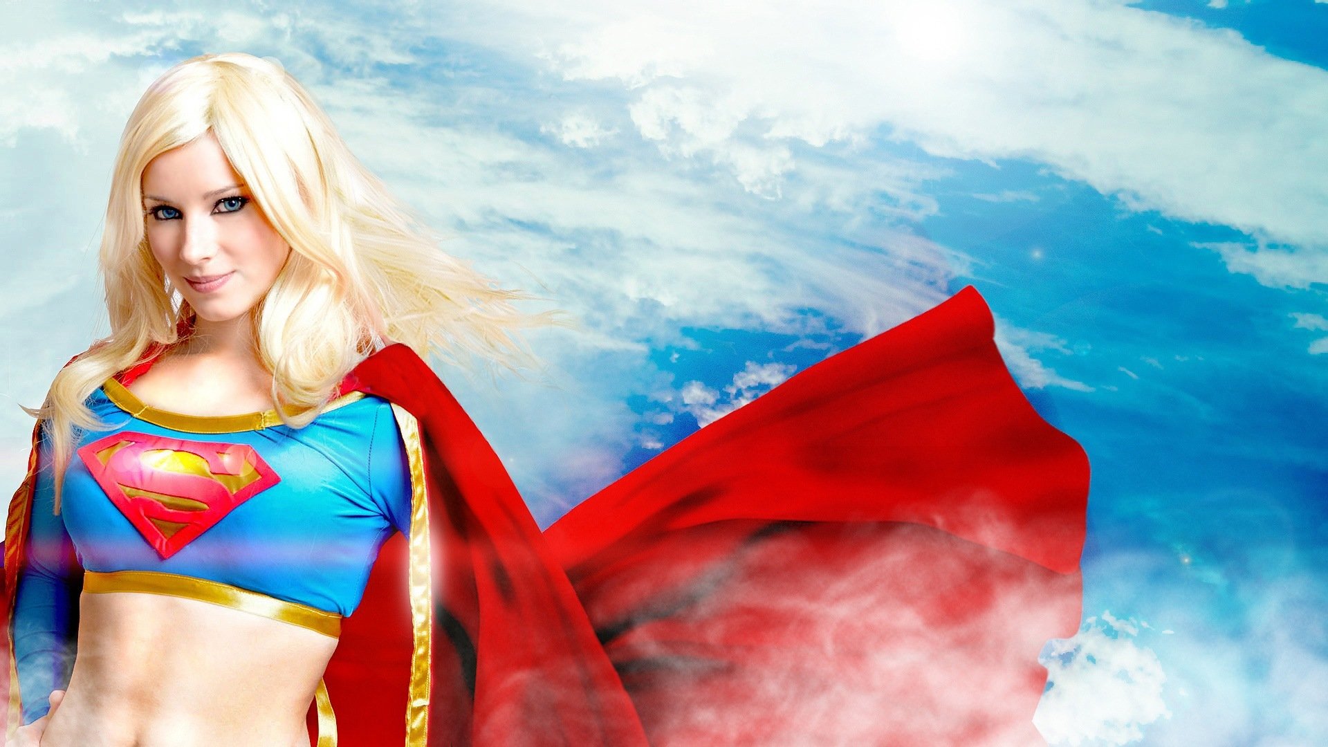 chica rubia superwoman superwoman