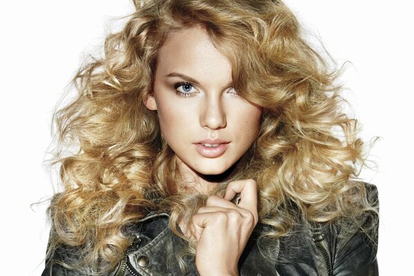 Beautiful girl with golden curls