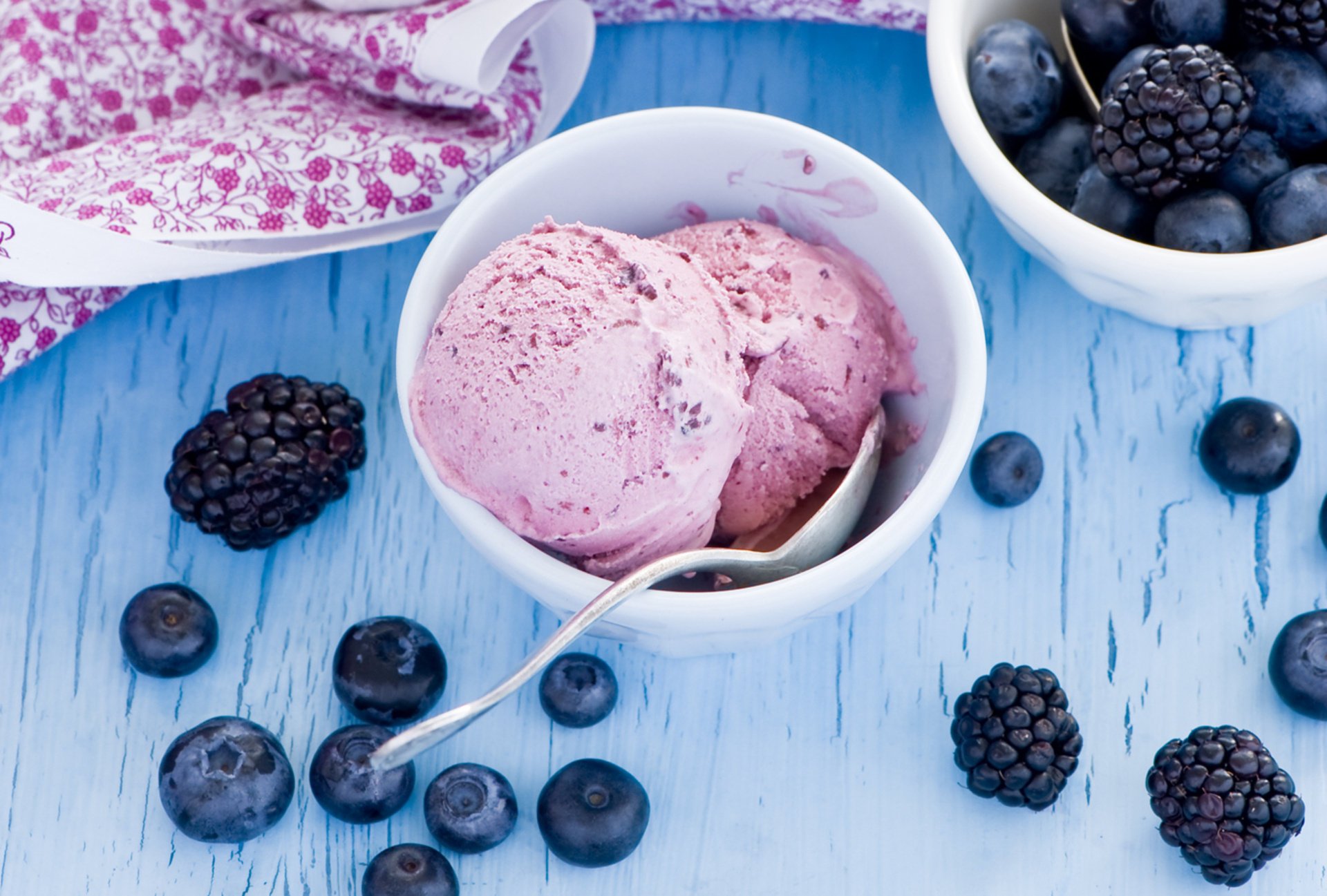 comida arándanos helado postre dulzura bayas