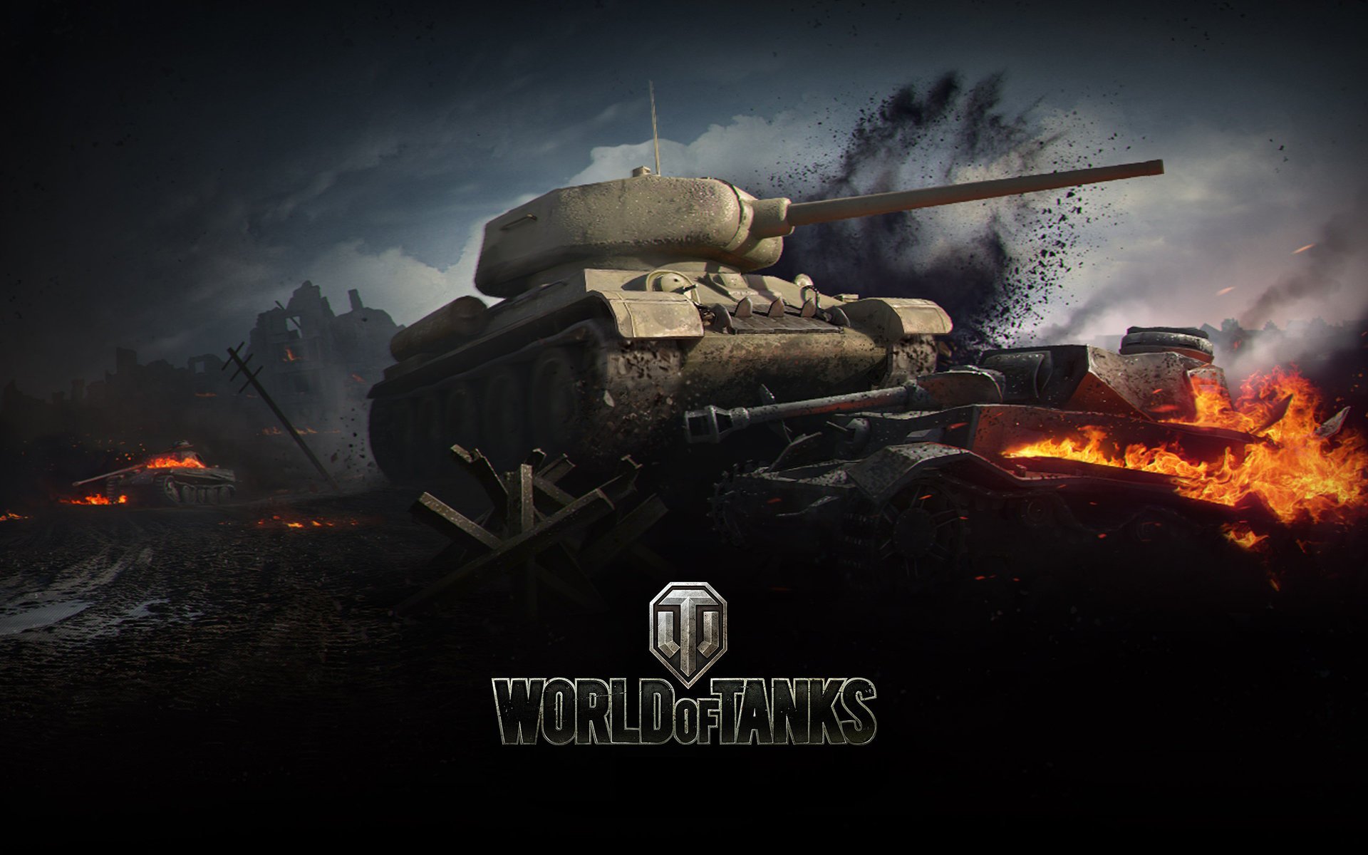 т-34-85 world of tanks дым wot мир танков танк средний танк