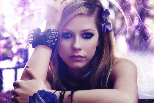 Hermosa cantante avril lavigne