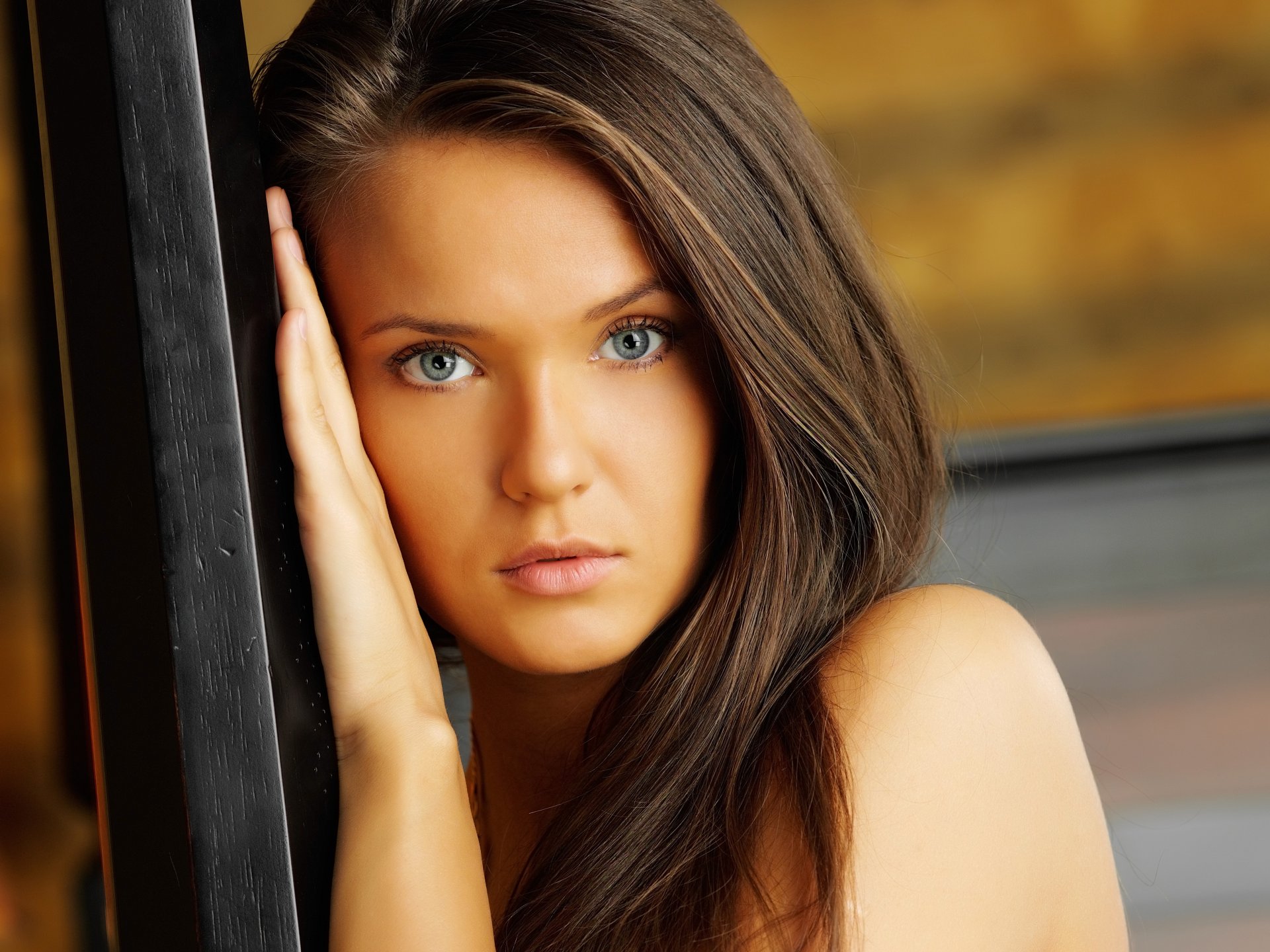 fille vue cheveux