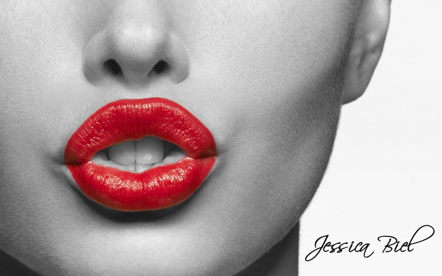 lippen rot lippenstift gesicht