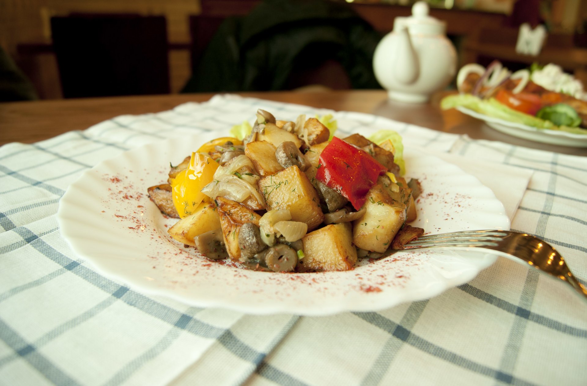 comida pimienta patata bifurcación caldera jaula