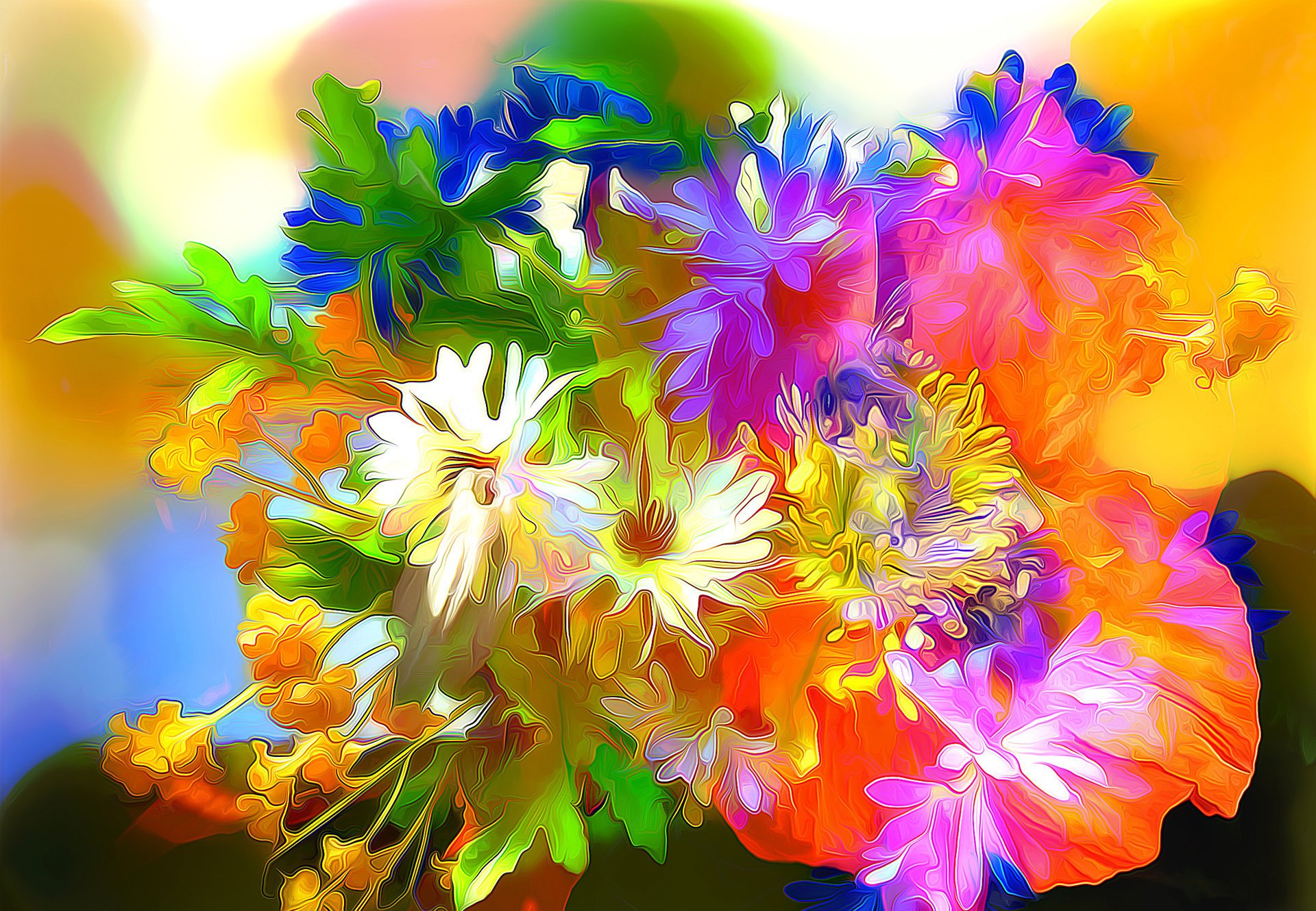 fleurs 3d