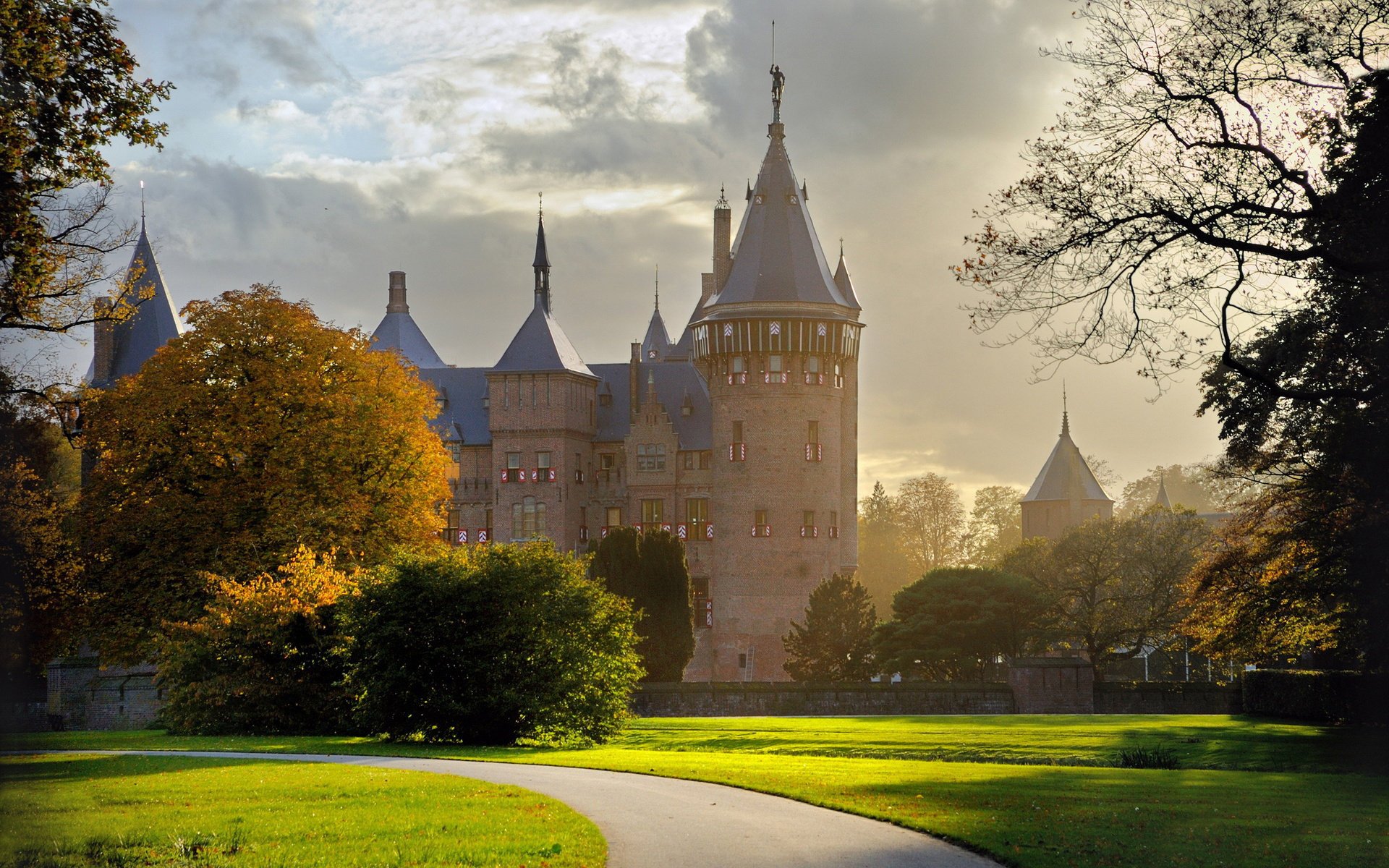 natur schloss herbst schön