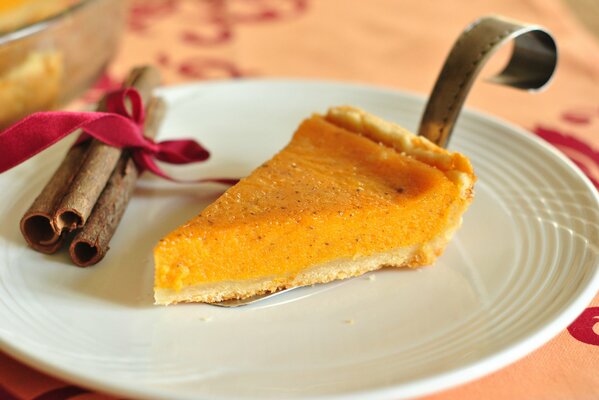 Tarte Charlotte à la citrouille jaune