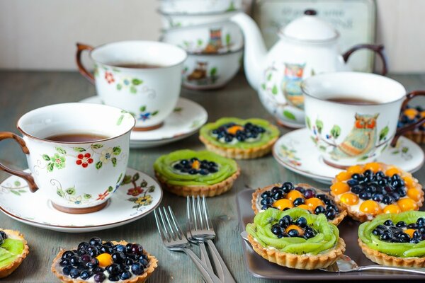 Berry dessert for morning tea