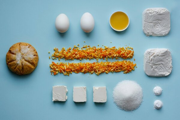 Tutti gli ingredienti per il pane