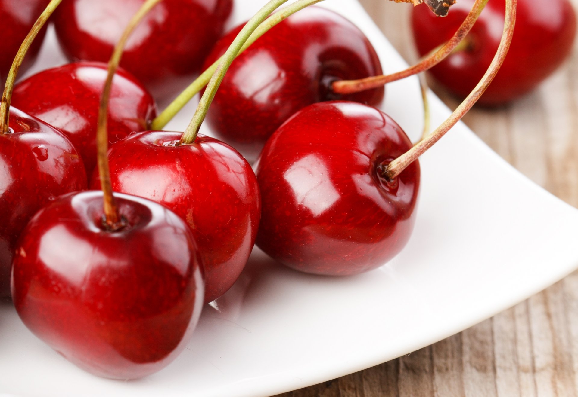 cherries cherries berries summer plate