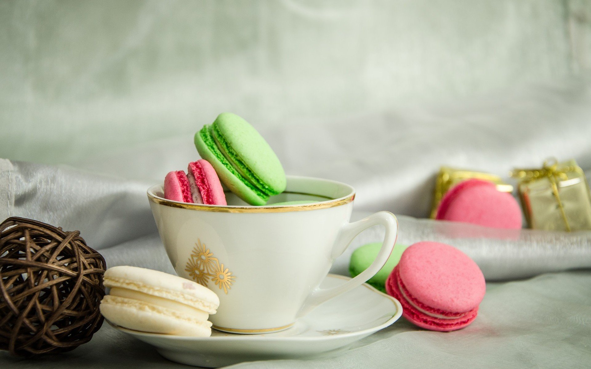 essen süß tasse becher teller macaron macaron hintergrund tapete widescreen vollbild widescreen widescreen