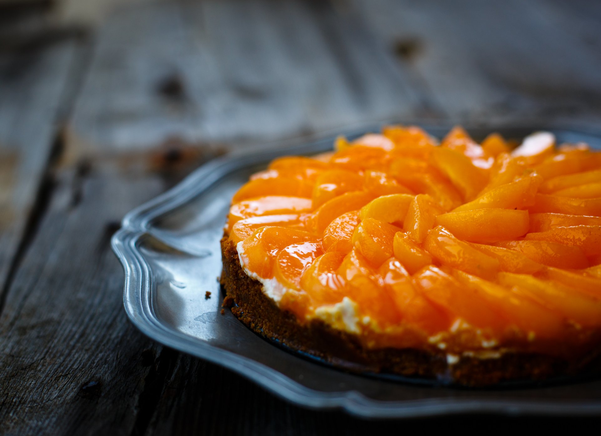 cake dish apricots fruits sweet dessert baking julia khusainova