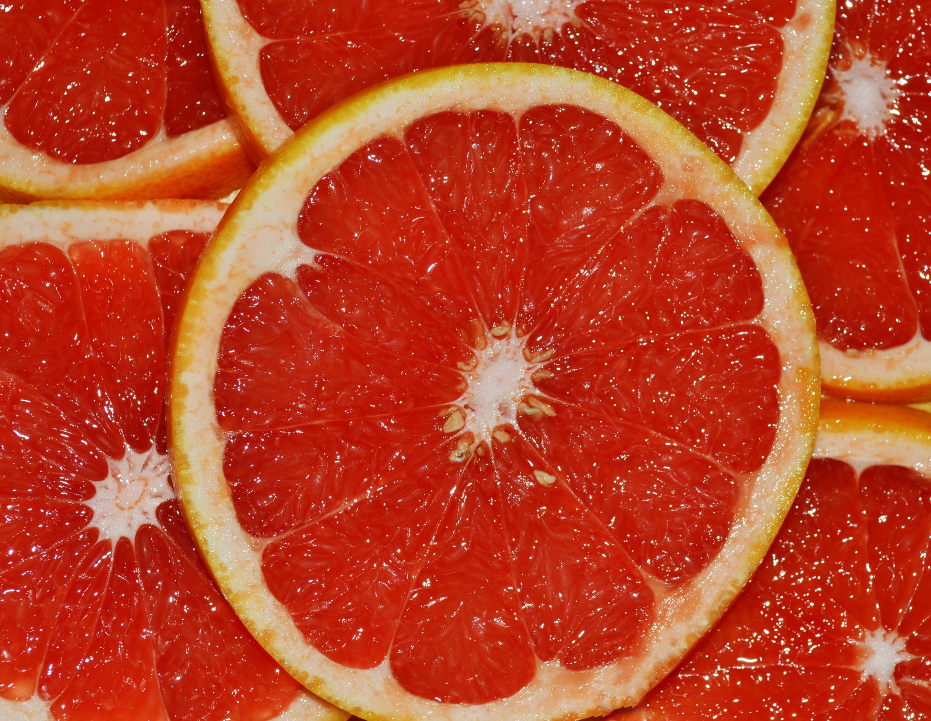 grapefruit citrus segments red juicy