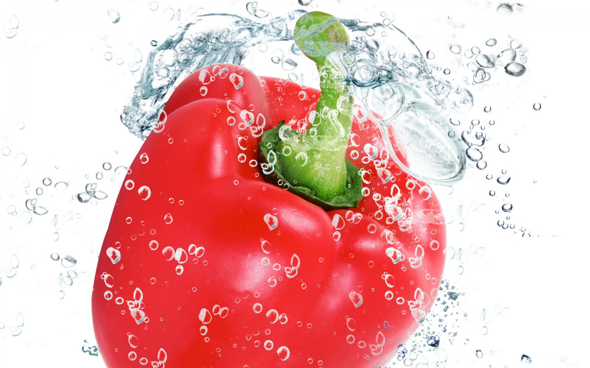 red water drops spray vegetable vegetable paprika pepper bulgarian red spray freshne