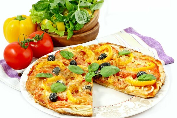 Cucina italiana: deliziose pizze e verdure