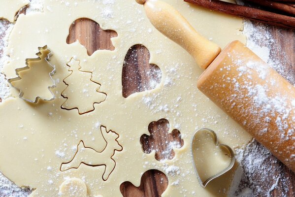 Moldes para hornear galletas de año nuevo