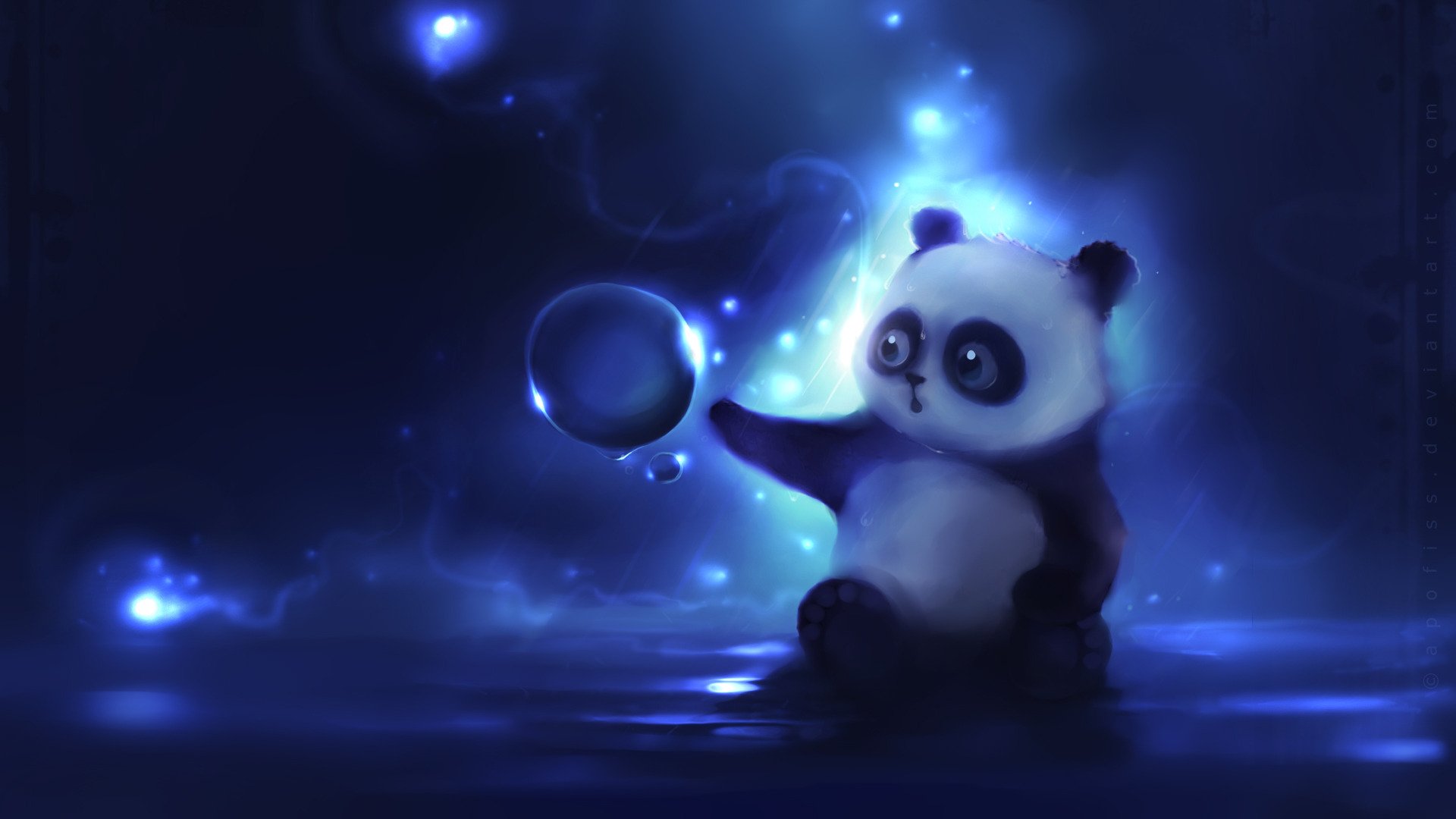 panda ours en peluche boule curiosité dessin auteur apofi