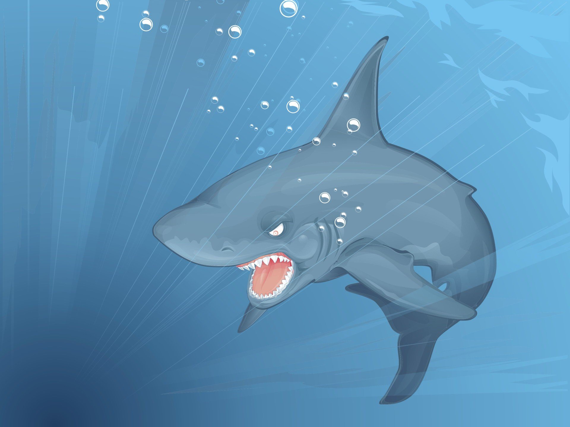 depth vector shark