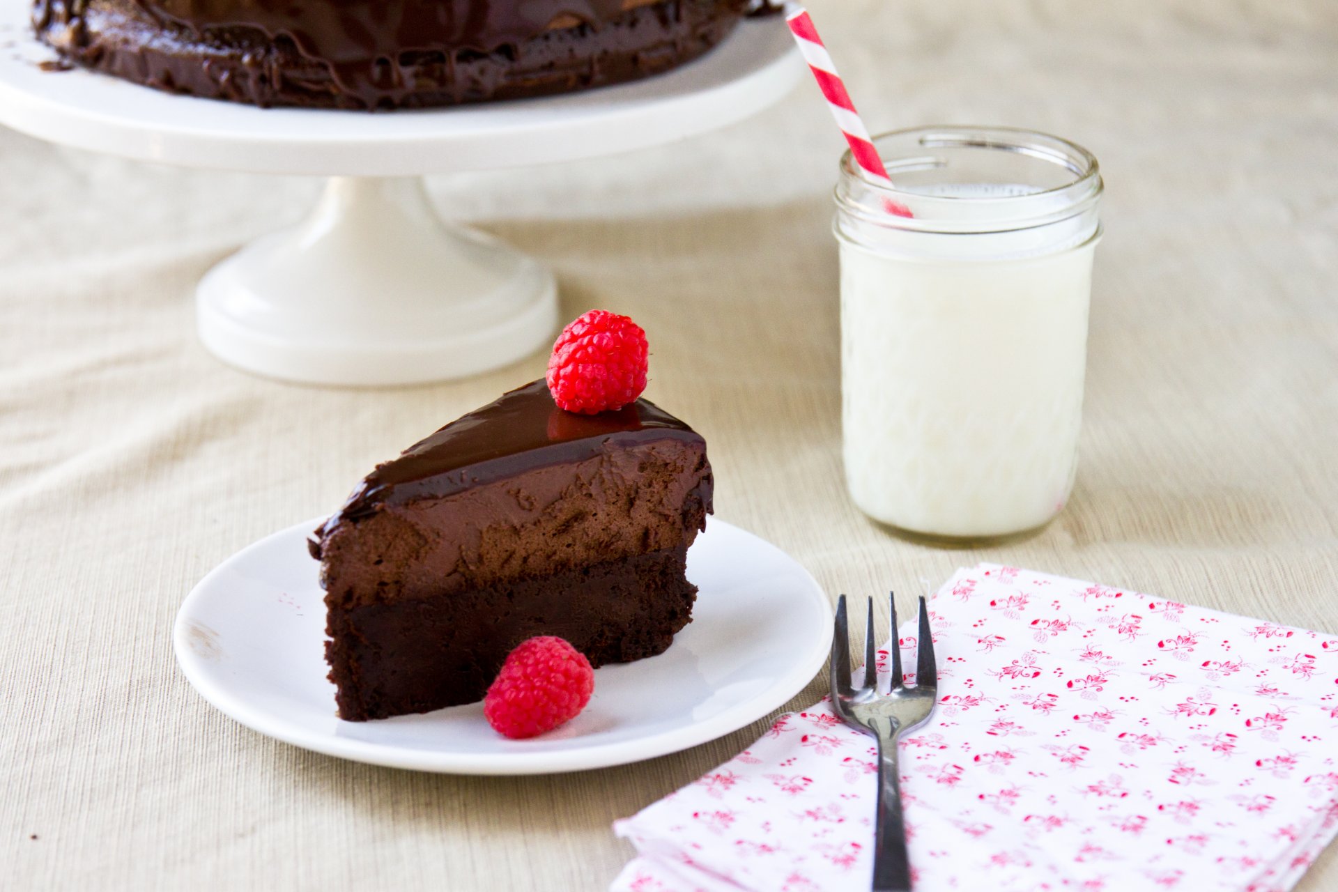 dessert cake cake sweet food raspberries food raspberries milk