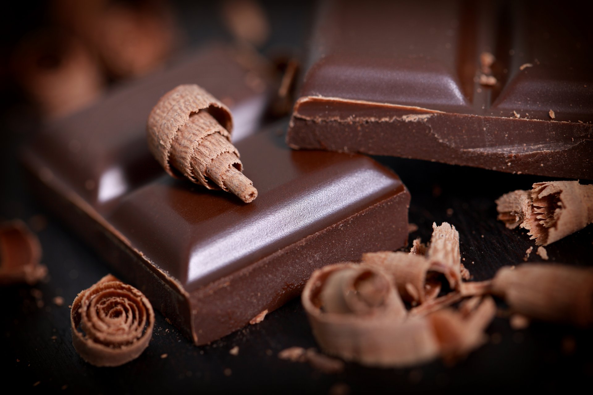 chocolate dessert sweet chips segments tile close up