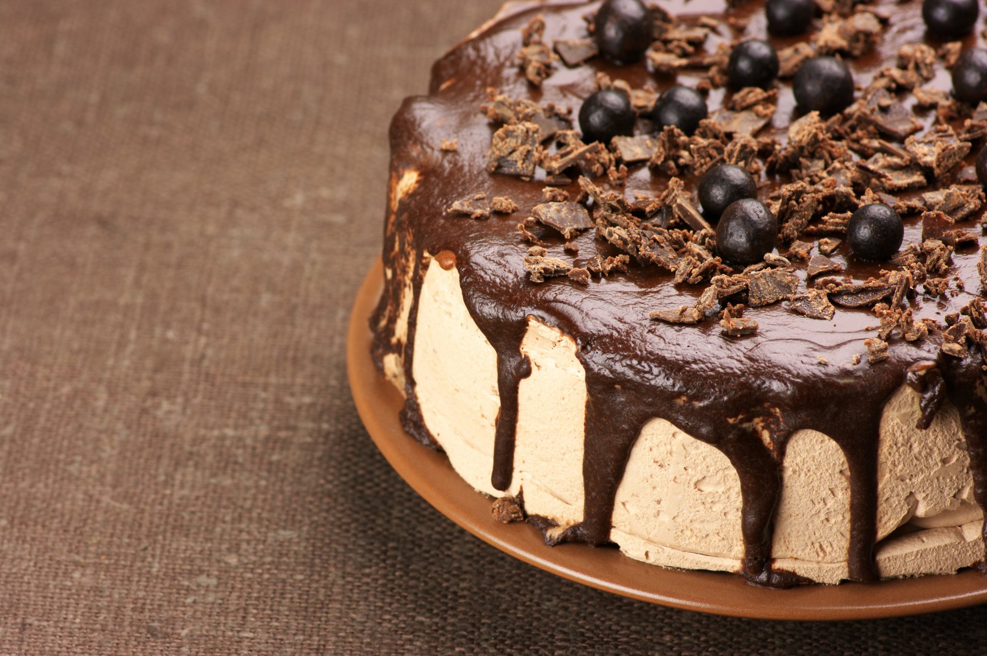 torta soufflé crema chocolate bolas postre dulce comida