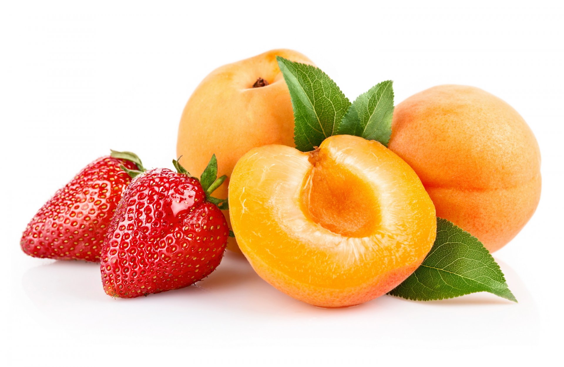 food fruits strawberry peach