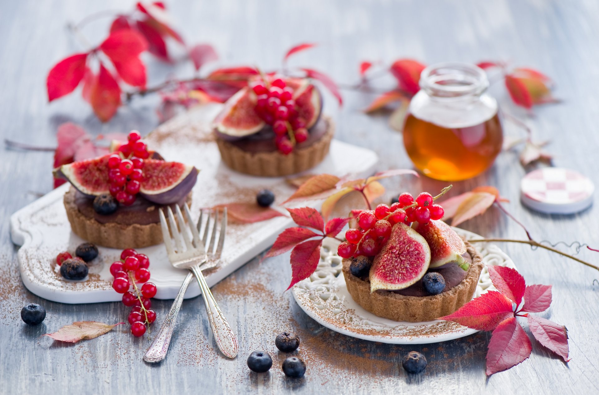 essen süß kuchen backen obst beeren feigen johannisbeeren heidelbeeren honig dessert anna verdina