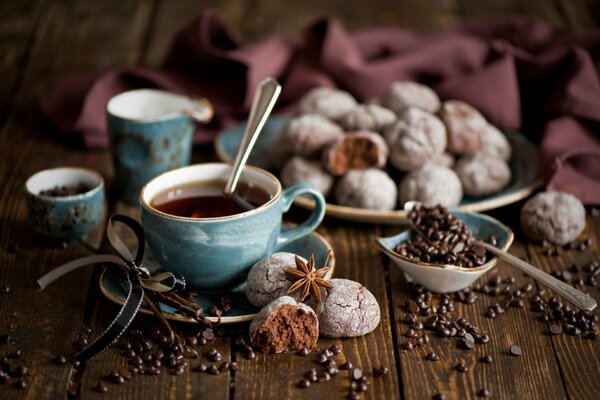 Pranzo, biscotti all anice e anice stellato