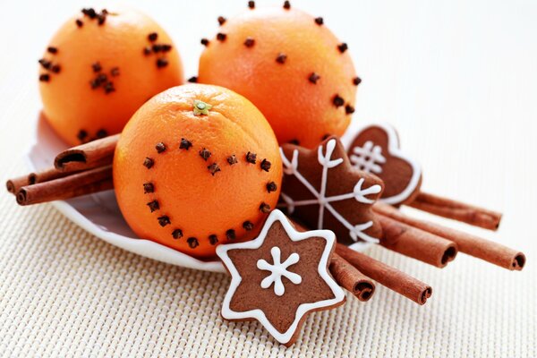 Biscuits à la cannelle et à l orange pour le nouvel an