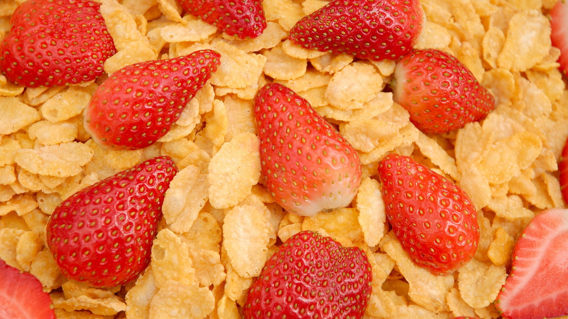 comida macro bayas cereales fresas. sabroso útil