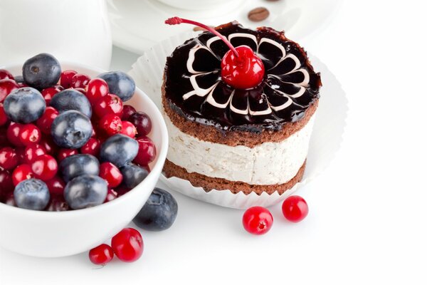 Classic dessert cake Opera 