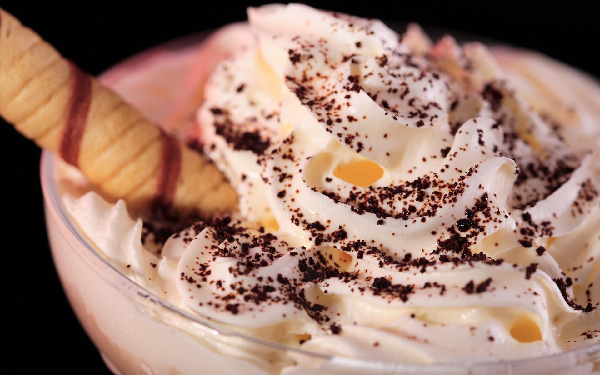 cibo dolce cime bastone crema crema gelato torta cioccolato tazza