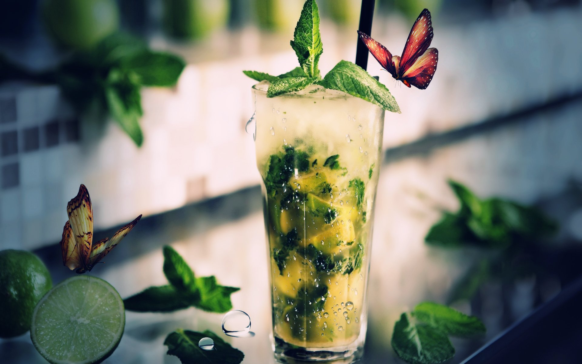 mojito cóctel mariposa