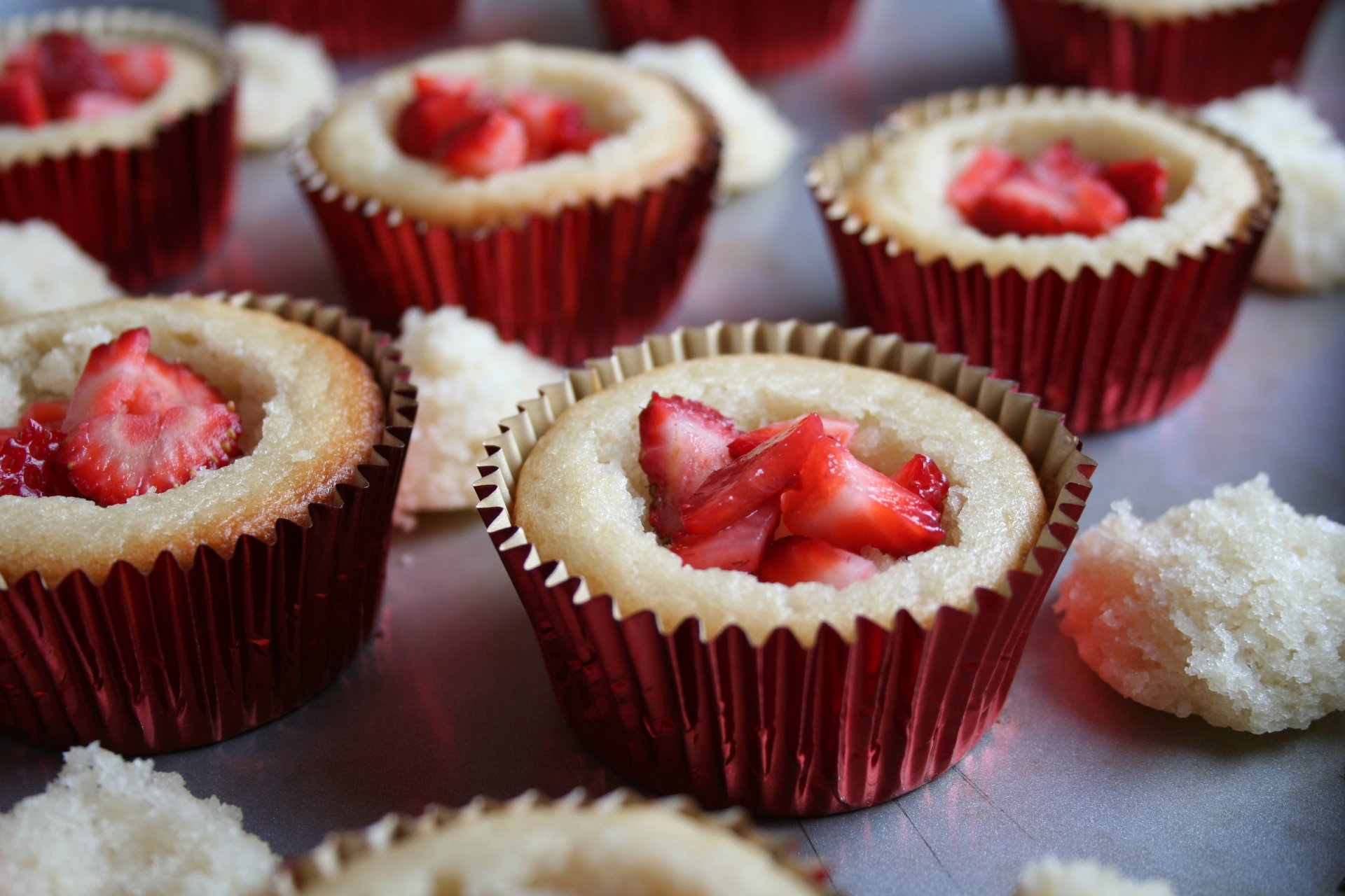 dessert pasticcini fragole