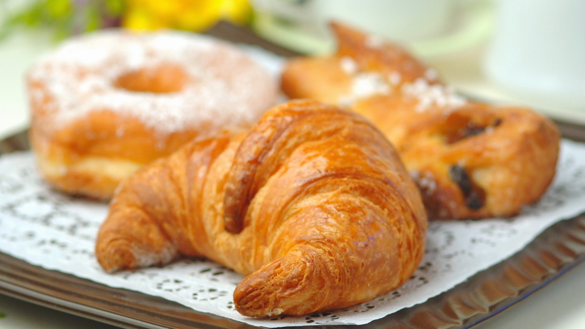 cibo dolce dessert bagel croissant.ciambella cibo ciambella 1920x1080