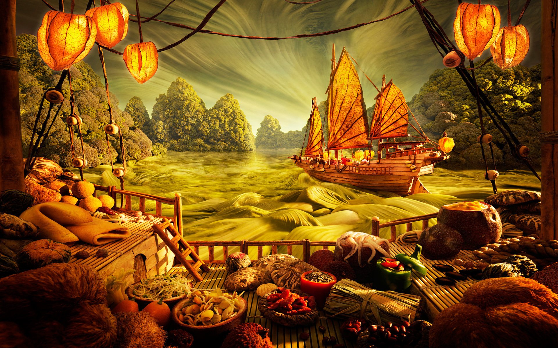 japón cocina comida fantasía