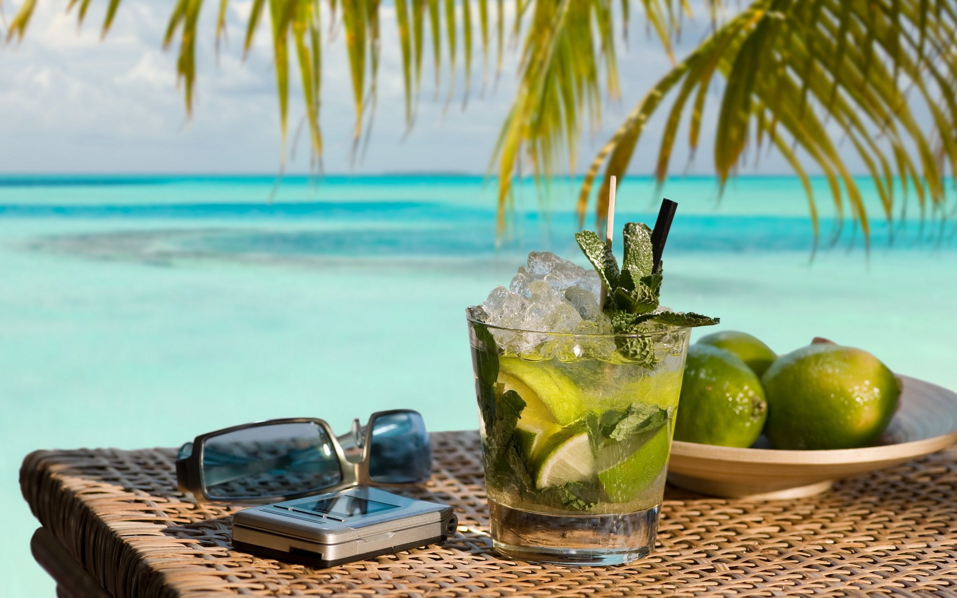mojito drink cocktail nature ocean water lime drink lime
