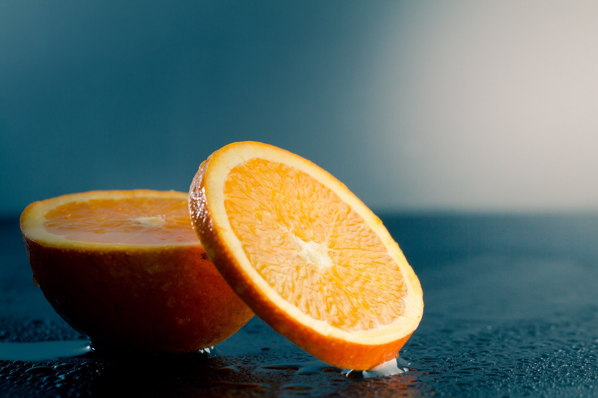naranja cítricos fruta comida lóbulo mojado gotas