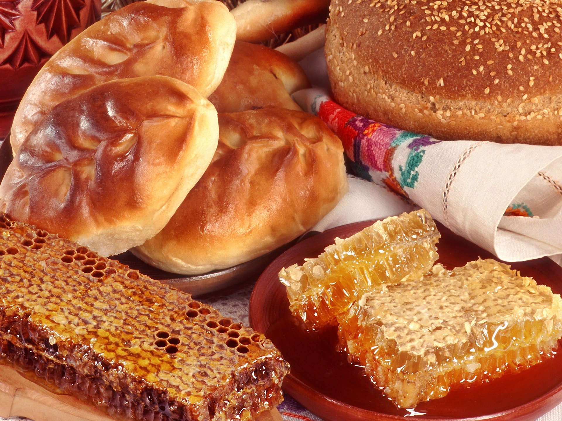food patties napkin honey of the cell