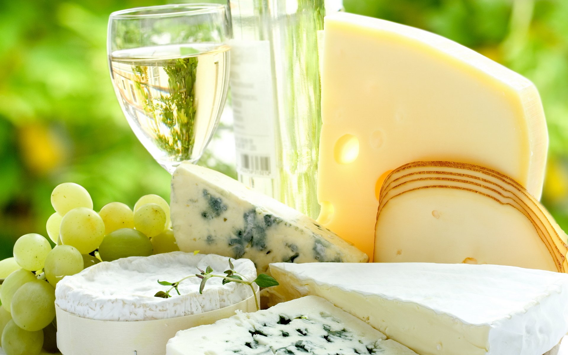 wine grapes cheese
