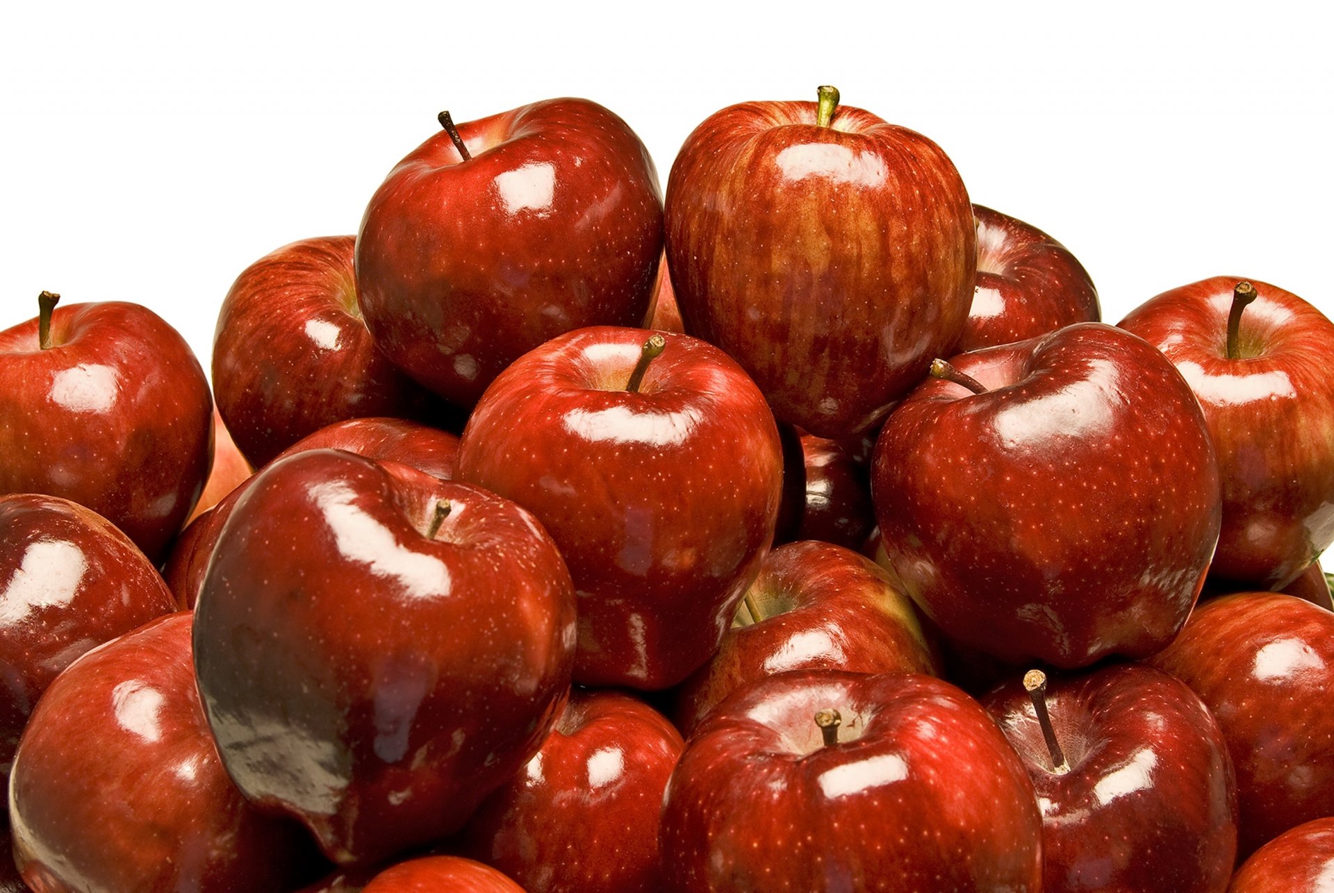 fruits pommes rouges beaucoup