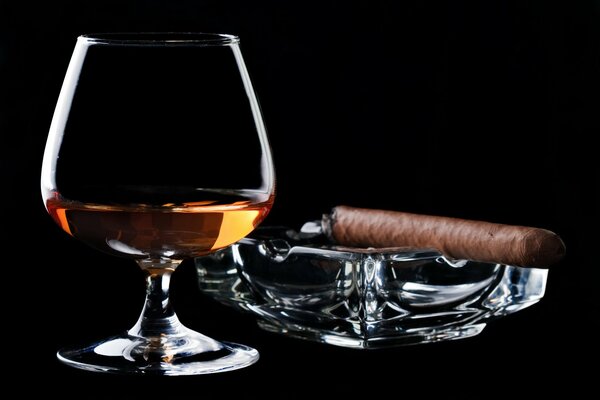 Cognac um eine Ästhet-Zigarre