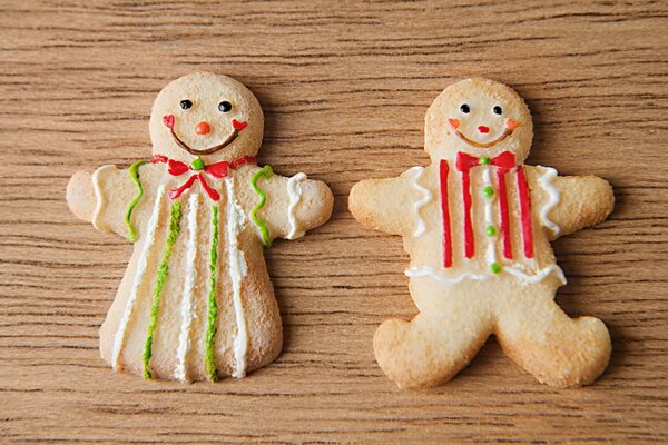 Lebkuchenmänner. Weihnachtskekse