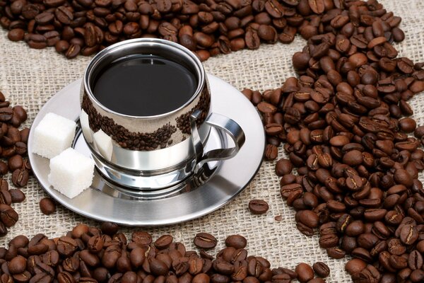 Heißer Kaffee schöne Zeichnung