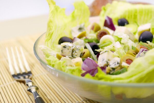 Salade de légumes frais