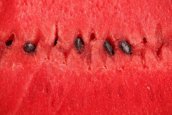 Fotografia macro. Foto della polpa succosa dell anguria